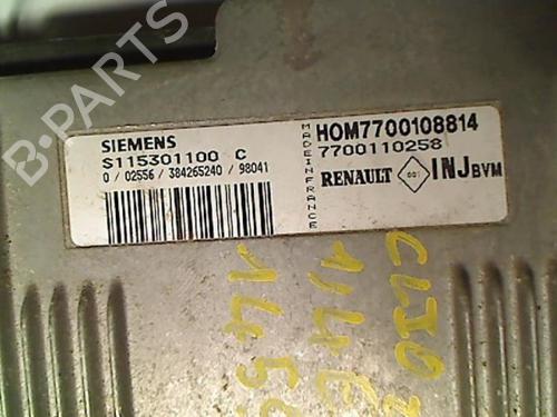 Motorstyringsenhed RENAULT CLIO II (BB_, CB_) 1.4 (B/CB0C, B/CB0S) | BP20410980M57 