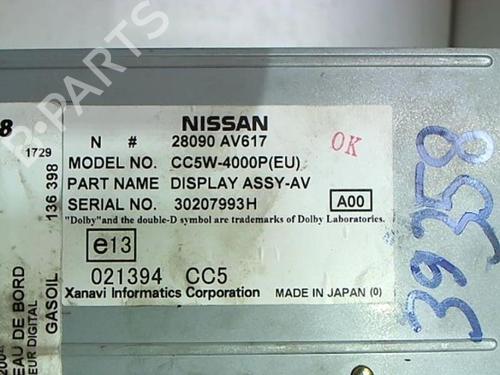 Display monitor NISSAN PRIMERA Hatchback (P12) 1.9 dCi | BP20456811C48 