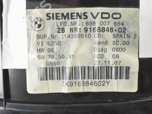 Used Instrument cluster BMW 3 Coupe (E92) 320 d (177 hp) 20417748