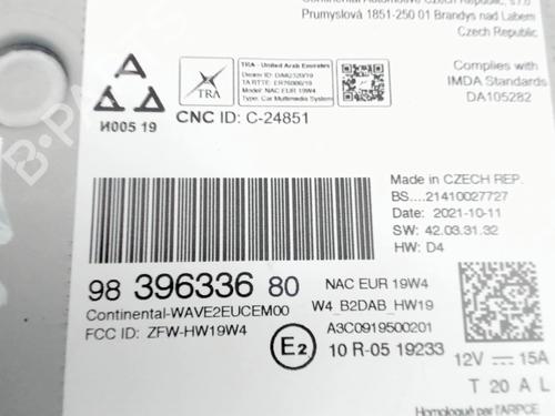 Used Radio Radio TOYOTA PROACE Bus (MDZ_) 2.0 D4d (MDZ6, MDZ5) (177 hp) 27664214 27664214