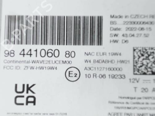 Radio PEUGEOT 208 II (UB_, UP_, UW_, UJ_) e-208 | BP26641972E6 
