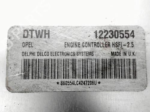 Engine control unit (ECU) OPEL MERIVA A MPV (X03) 1.6 16V (E75) | BP33701832M57 - Image 5
