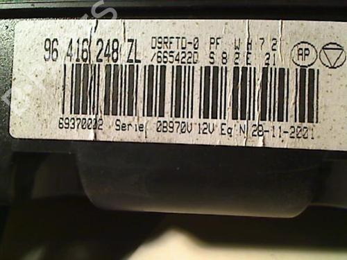 Climate control PEUGEOT 406 Coupe (8C) 2.2 HDI | BP21229728I5 