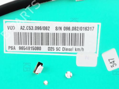 Instrument cluster PEUGEOT 407 Coupe (6C_) 2.7 HDi | BP31654088C47 