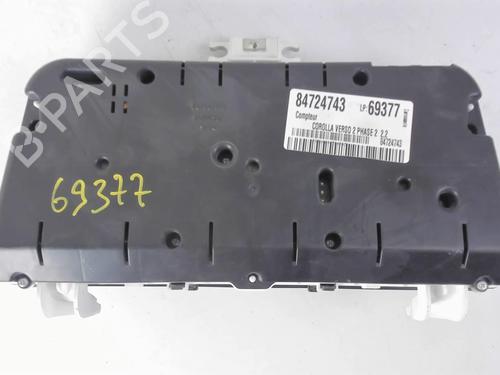 Instrument cluster TOYOTA COROLLA Verso (ZER_, ZZE12_, R1_) 2.2 D-4D (AUR10_, AUR10R) | BP20445082C47 