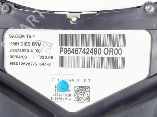 Instrument cluster PEUGEOT 307 (3A/C) 2.0 HDi 90 | BP20391455C47 