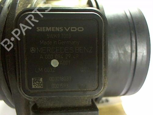 Used Mass air flow sensor Mass air flow sensor MERCEDES-BENZ B-CLASS Sports Tourer (W245) B 200 CDI (245.208) (140 hp) 20404039 20404039