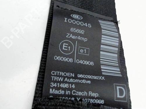Front right seatbelt CITROËN C5 III (RD_) 2.0 HDi 150 / BlueHDi 150 (RDRHEA, RDRHE8, RDAHRM,... | BP37166141I25 - Image 7