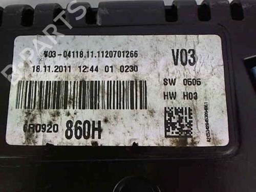 Used Instrument cluster Instrument cluster VW POLO V (6R1, 6C1) 1.2 (60 hp) 20436907 20436907