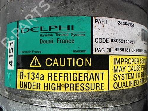 AC compressor OPEL ZAFIRA A MPV (T98) 2.0 DI 16V (F75) | BP20434601M34 