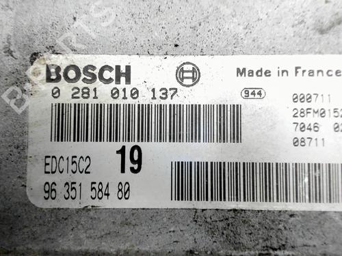 Engine control unit (ECU) CITROËN XSARA PICASSO (N68) 2.0 HDi | BP28361740M57 