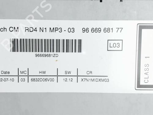 Radio CITROËN C5 III (RD_) 1.6 HDi 110 (RD9HZC) | BP37252100E6 - Image 2