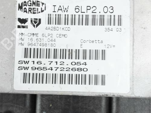 Engine control unit (ECU) PEUGEOT 206 Hatchback (2A/C) 1.4 16V | BP29043504M57