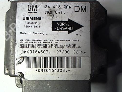 Kollisjonspute styreenhet OPEL ZAFIRA A MPV (T98) 1.8 16V (F75) | BP21230969M53 