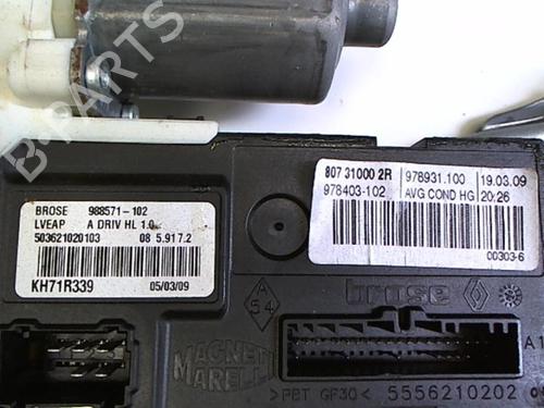 Used Front left window mechanism Front left window mechanism RENAULT LAGUNA III (BT0/1) 1.5 dCi (BT00, BT0A, BT0T, BT1J) (110 hp) 20429510 20429510