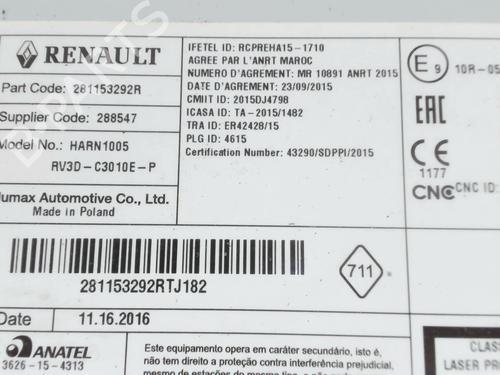Radio RENAULT CAPTUR I (J5_, H5_) 0.9 TCe 90 | BP36900522E6  - Image 6