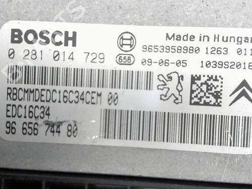 Engine control unit (ECU) CITROËN C4 Picasso I MPV (UD_) 1.6 HDi | BP28811182M57 - Image 5