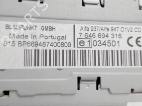 Radio ALFA ROMEO 147 (937_) 1.9 JTDM 8V (937.AXD1A, 937.AXU1A, 937.BXU1A) | BP20390565E6 
