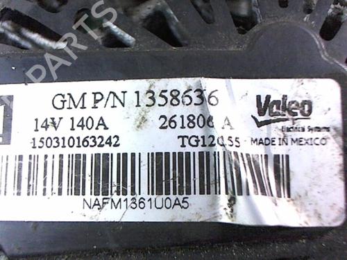 Used Alternator Alternator OPEL ASTRA J (P10) 1.6 CDTi (68) (110 hp) 20449052 20449052