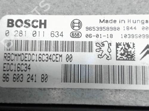Engine control unit (ECU) PEUGEOT 307 (3A/C) 1.6 HDi | BP32396704M57 - Image 2
