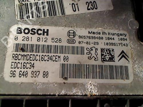 Engine control unit (ECU) PEUGEOT 206 Hatchback (2A/C) 1.4 HDi eco 70 | BP25263915M57 