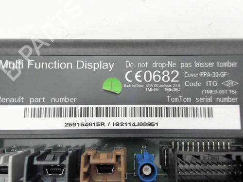 Display monitor RENAULT LAGUNA III Grandtour (KT0/1) 1.5 dCi (KT0A, KT0R, KT02) | BP30689098C48 