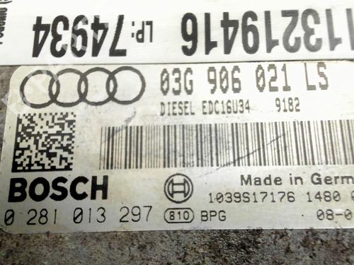 Engine control unit (ECU) AUDI A3 Sportback (8PA) 1.9 TDI | BP30308166M57 - Image 6