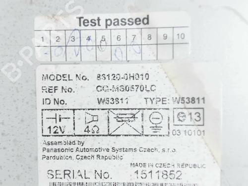 Autoradio TOYOTA AYGO (_B1_) 1.0 (KGB10_, KGB10R) | BP30547878E6 