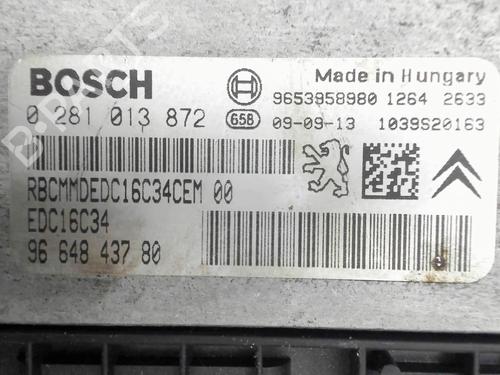 Used Engine control unit (ECU) Engine control unit (ECU) PEUGEOT 308 I (4A_, 4C_) 1.6 HDi (109 hp) 25222037 25222037