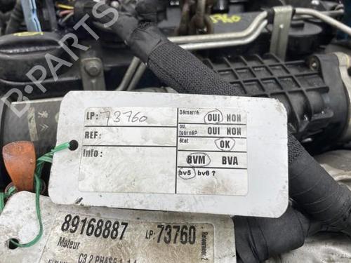 Used Engine Engine CITROËN C3 II (SC_) 1.4 HDi 70 (SC8HZC, SC8HR0, SC8HP4) (68 hp) 20387616 20387616