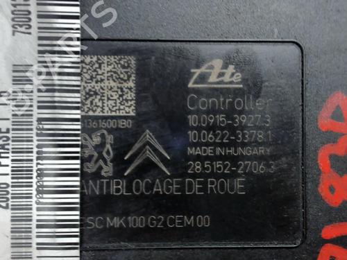 Used ABS pump PEUGEOT 2008 I (CU_) 1.6 HDi (114 hp) 20427913