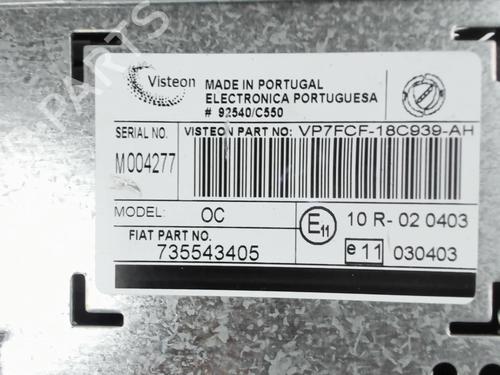 Used Radio Radio FIAT BRAVO II (198_) 1.6 D Multijet (198AXH1B) (105 hp) 39733490 39733490