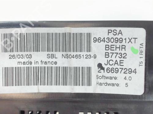 Climate control PEUGEOT 307 (3A/C) 1.6 16V | BP21236716I5 