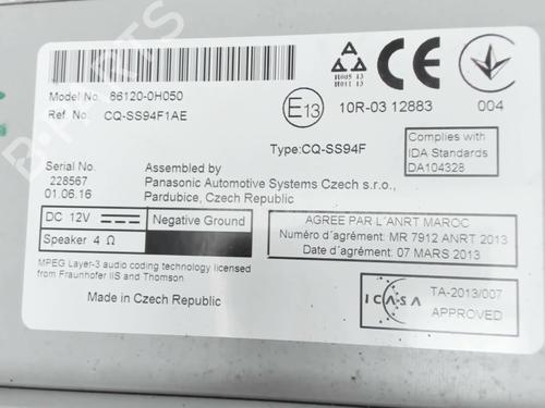 Used Radio Radio TOYOTA AYGO (_B4_) 1.0 (KGB40) (69 hp) 30547848 30547848