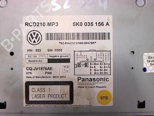 Radio VW GOLF VI (5K1) 1.6 TDI | BP20479083E6 