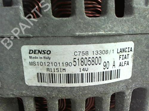 Used Alternator Alternator LANCIA MUSA (350_) 1.3 D Multijet (350.AXG11, 350.AXG1A) (90 hp) 20392248 20392248