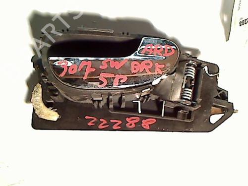 Used Rear right interior door handle PEUGEOT 307 SW (3H) 1.6 HDI 110 (109 hp) 20476391