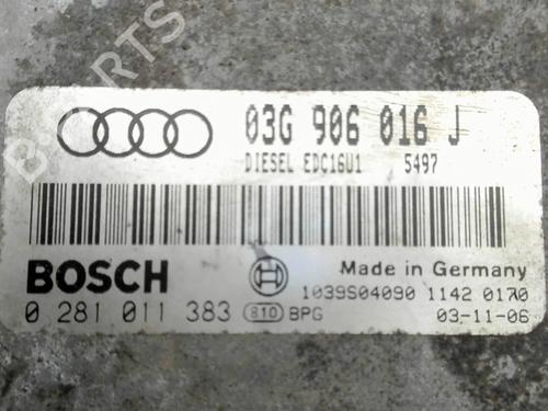 Engine control unit (ECU) AUDI A3 (8P1) 1.9 TDI | BP37458750M57 - Image 5