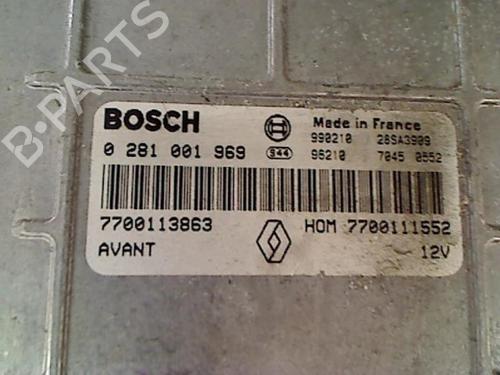 Engine control unit (ECU) RENAULT MEGANE I (BA0/1_) 1.9 dTi (BA08, BA0N) | BP20455993M57 