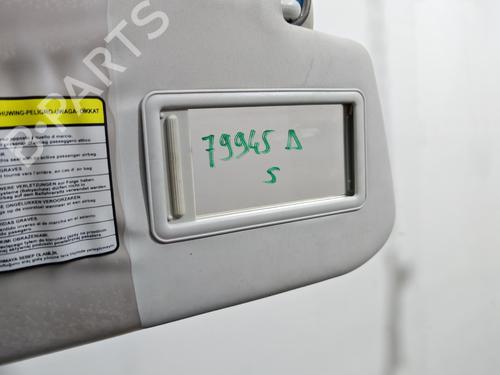 Used Right sun visor Right sun visor FIAT 500L (351_, 352_) 1.3 D Multijet (199LXY1A, 199LXY11) (84 hp) 39710421 39710421