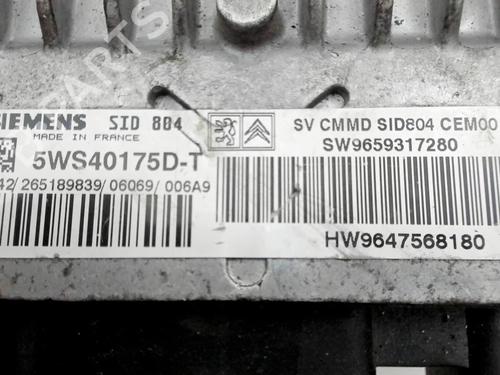 Engine control unit (ECU) PEUGEOT 1007 (KM_) 1.4 HDi | BP38101277M57  - Image 5