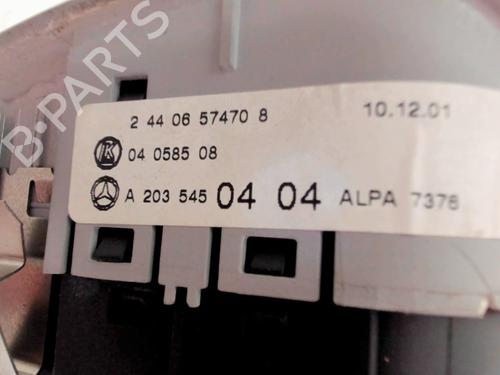 Used Headlight switch Headlight switch MERCEDES-BENZ CLK (C209) CLK 240 (209.361) (170 hp) 39760398 39760398
