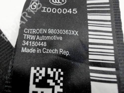 Front left seatbelt CITROËN C3 II (SC_) 1.2 VTi 82 | BP39760228I26 - Image 3