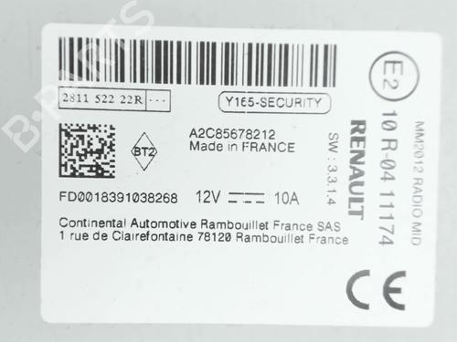 Radio RENAULT ZOE (BFM_) ZOE | BP25209915E6 