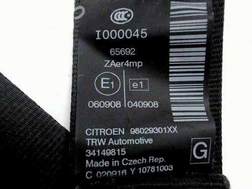Front left seatbelt CITROËN C5 III (RD_) 2.0 HDi 150 / BlueHDi 150 (RDRHEA, RDRHE8, RDAHRM,... | BP37166142I26 - Image 6