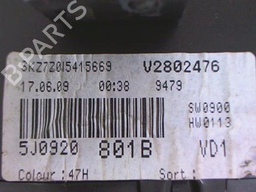 Instrument cluster SKODA FABIA II (542) 1.2 | BP20403961C47 