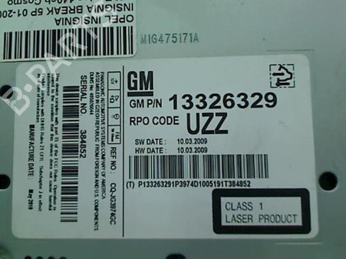 Radio OPEL INSIGNIA A Sports Tourer (G09) 1.8 (35) | BP20411714E6 