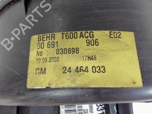 Heater blower motor OPEL ZAFIRA A MPV (T98) 2.0 DTI 16V (F75) | BP20434118M62 