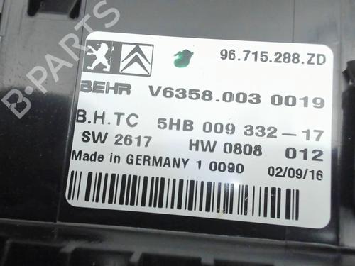 Climate control CITROËN C5 III (RD_) 2.0 HDi 150 / BlueHDi 150 (RDRHEA, RDRHE8, RDAHRM,... | BP37166143I5 - Image 7