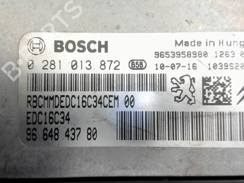 Engine control unit (ECU) CITROËN C5 III (RD_) 1.6 HDi 110 (RD9HZC) | BP37037506M57 - Image 4